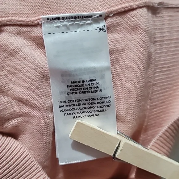 Ralph Lauren Small Pink Ruffle Sweater Top Casual Comfy Cozy Preppy Pullover - Picture 9 of 12